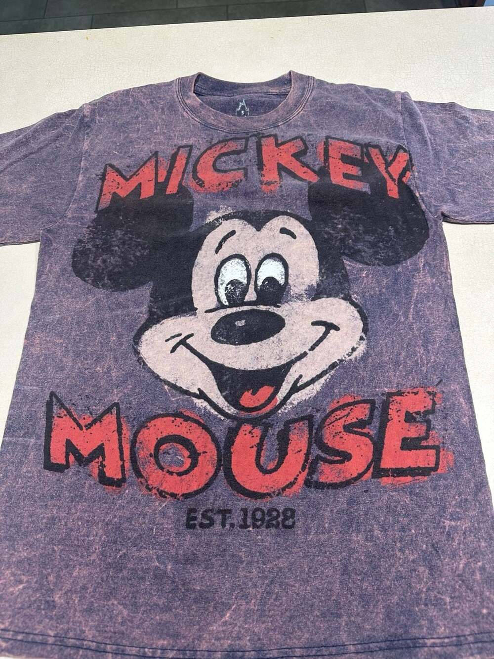 Disney Parks Mickey Mouse est 1928 Acid Wash T-Shirt